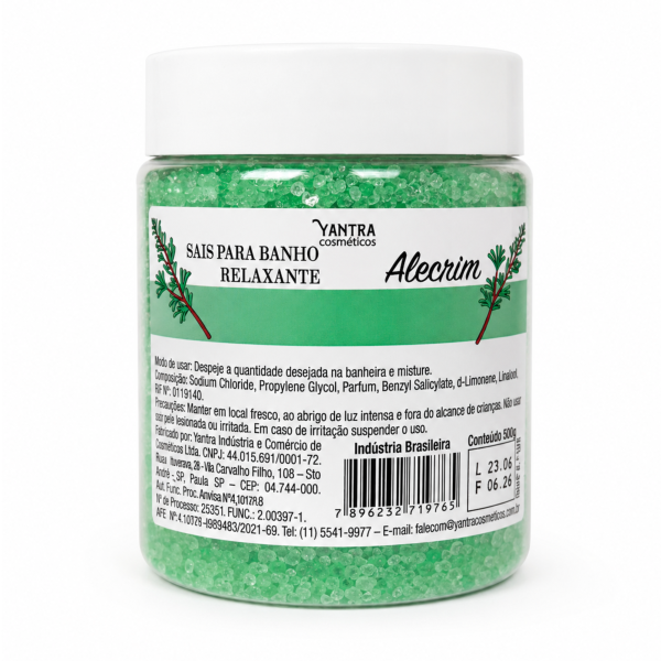 Sal Para Banho Relaxante Alecrim Yantra 900g 