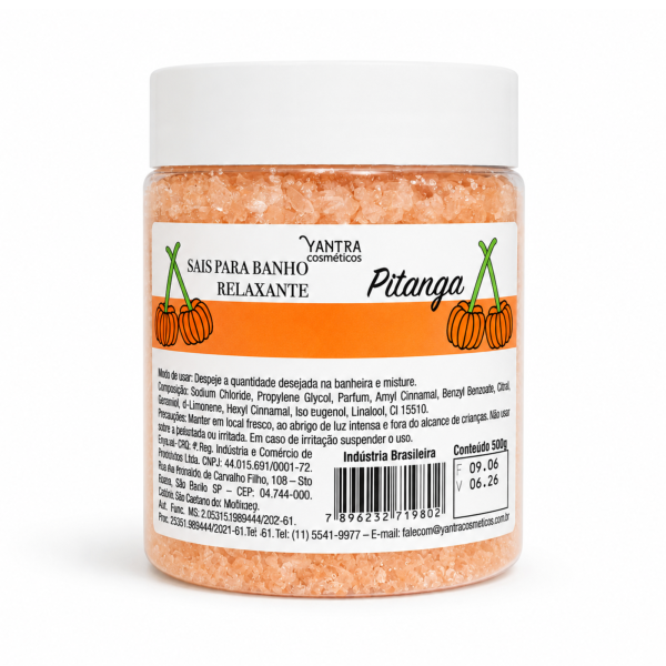 Sal Para Banho Relaxante Pitanga Yantra 900g 
