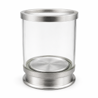 Suporte de Vela 3 Dias 10cm Vidro Transparente