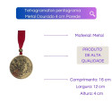 Tetragramaton pentagrama Metal Dourado 4 cm Parede