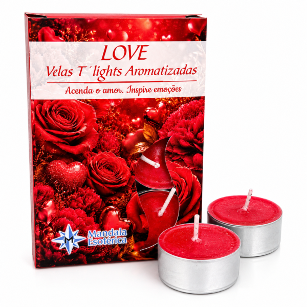 Vela 6 Lights Aromática Love Mandala Esotérica Vela 6 Lights Aromática Love Mandala Esotérica