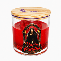 Vela Aromática Maria Padilha Rosas Cera de Coco Lua Mística 200g 