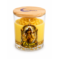 Vela Aromática Oxum Mel Cera de Coco Lua Mística 200g 
