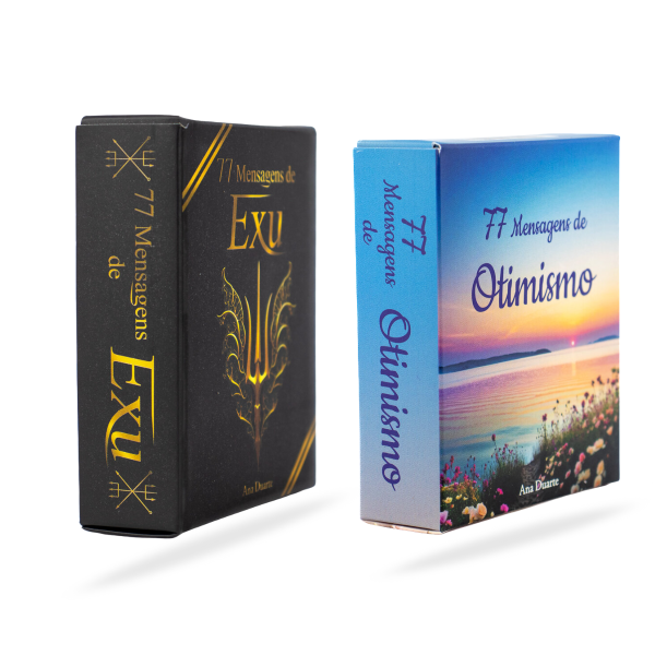 Kit Box 77 Mensagens de Exu e Mensagens do Otimismo