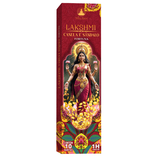 Incenso Linha Hindus 0% Carvão Lakshmi C/S C/10 Varetas